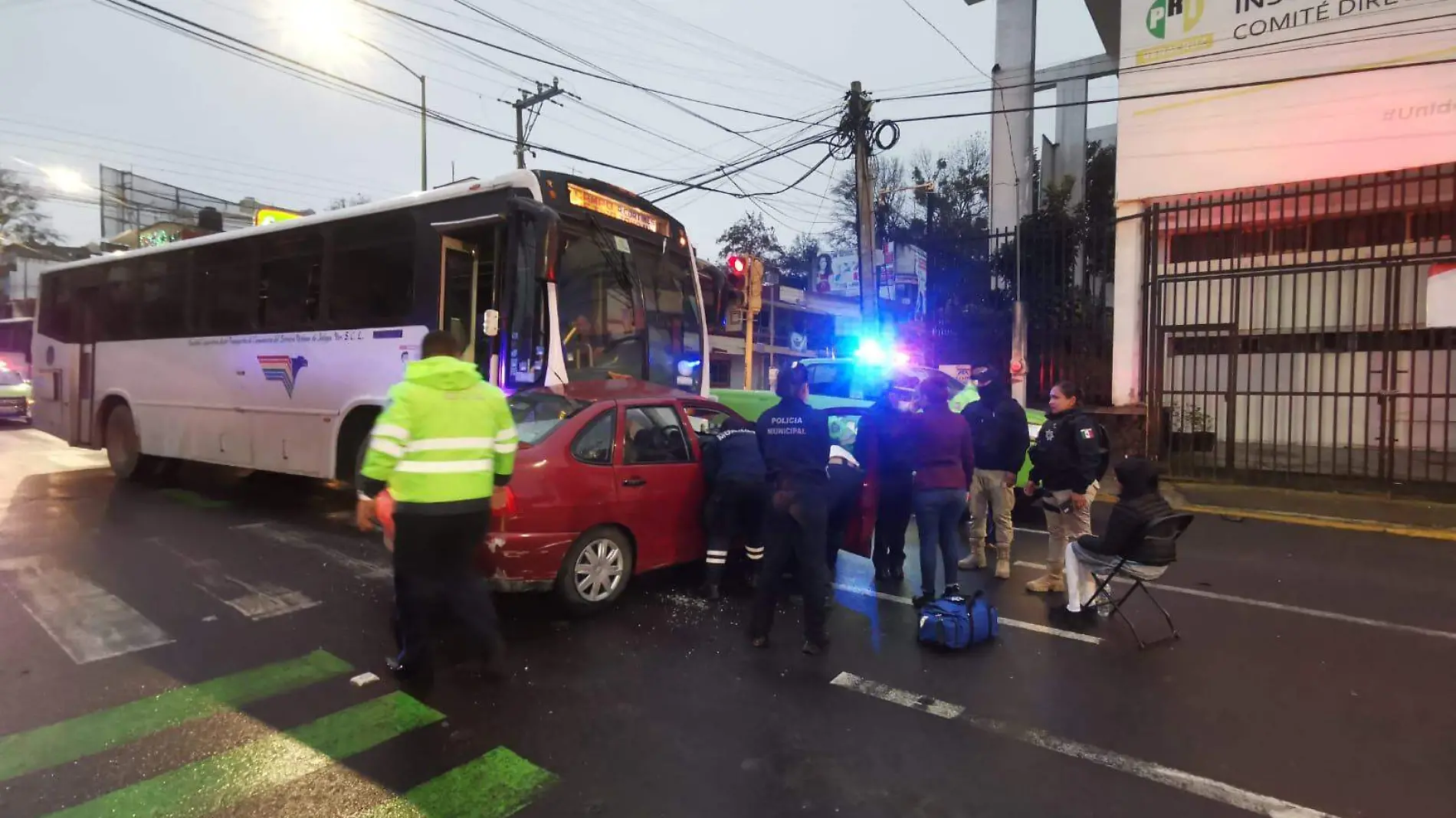 choque autobus